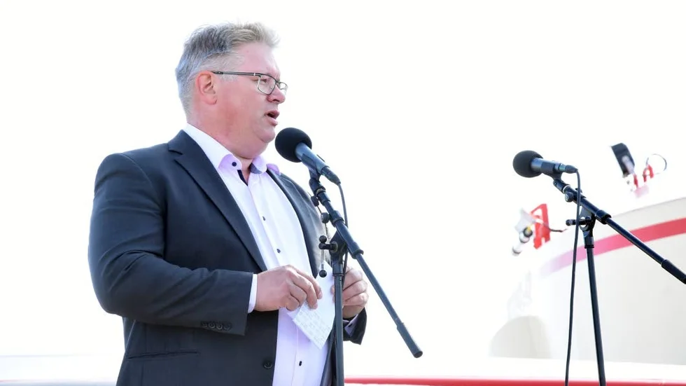 Henrik Vuorinen, vd Luleå hamn, säger att Luleå hamn är väl rustad för framtidens krav med den nya bogserbåten.