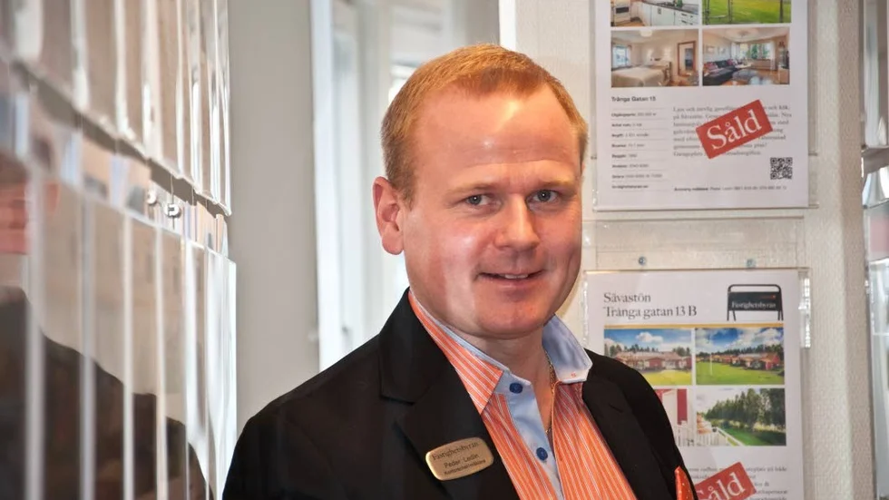 Peder Ledin, mäklare på Fastighetsbyrån i Boden.