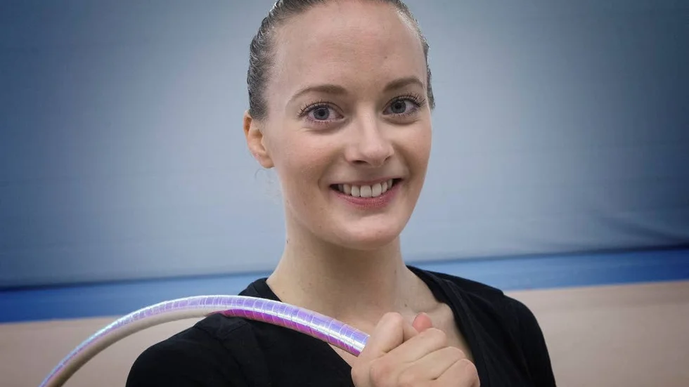 Kansli. Petra Lindgren bytte från att jobba i en klädaffär till Uppsalaflickornas kansli för att satsa på gymnastiken.