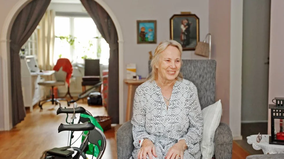Nöjd. Tuula Svan i Bålsta tycker att hon har fått mycket hjälp av Trygg hemgång.