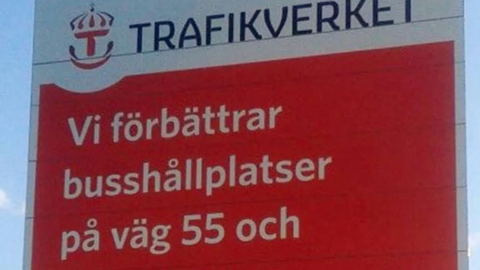 Efter förbättringen försvann busskurerna ...