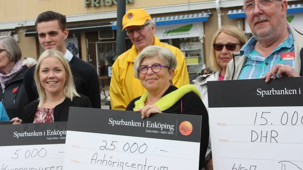 Bidrag. Föreningsliv och andra aktörer fick bidrag från Lions.