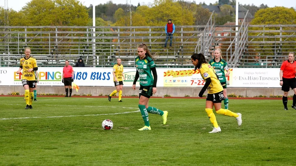 Elvira Gustafsson kämpade på så gott hon kunde mot Gusk.