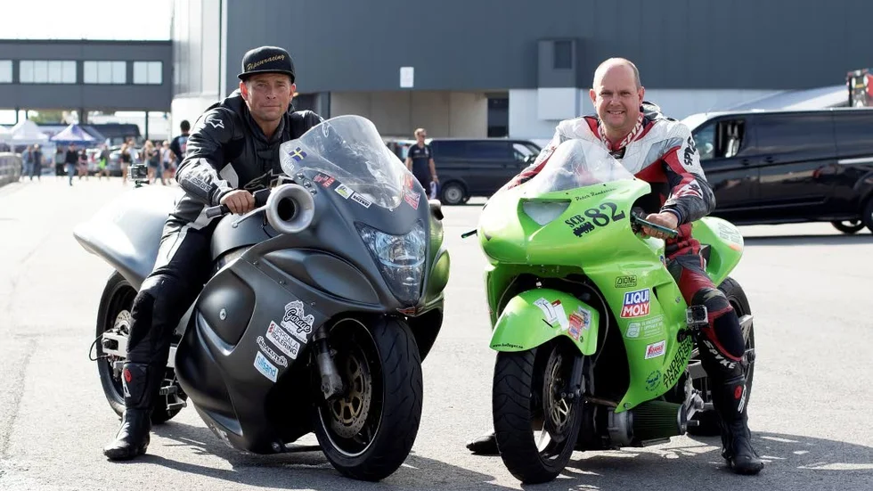 Peter Östlund från Älvkarleby och Peter Rundström från Uppsala möttes i finalen i Super Comp Bike.