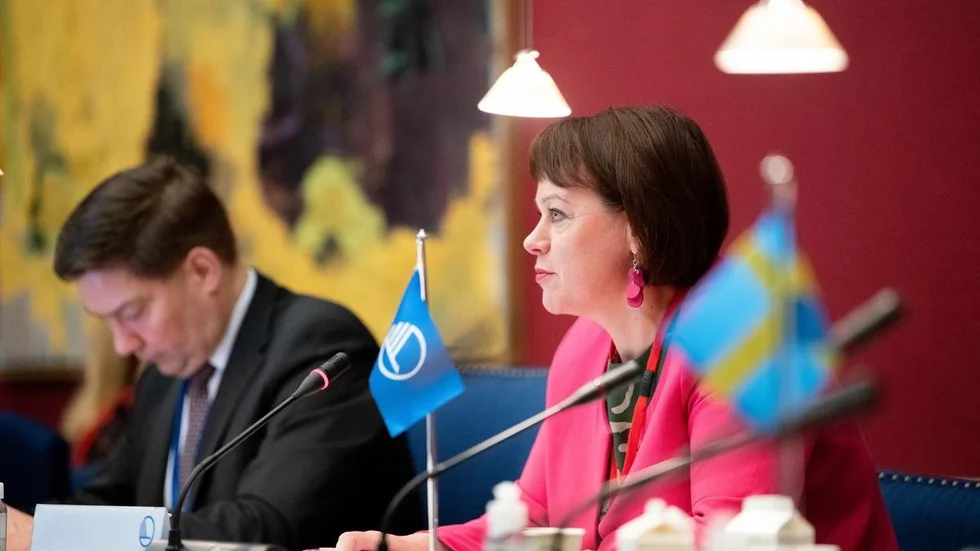 Enligt Paula Lehtomäki, generalsekreterare för Nordiska ministerrådet, vill rådet ge "en tydlig signal" till Ryssland och Belarus. Pressbild.