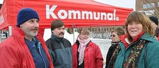 Manifestation mot jobbpolitiken
