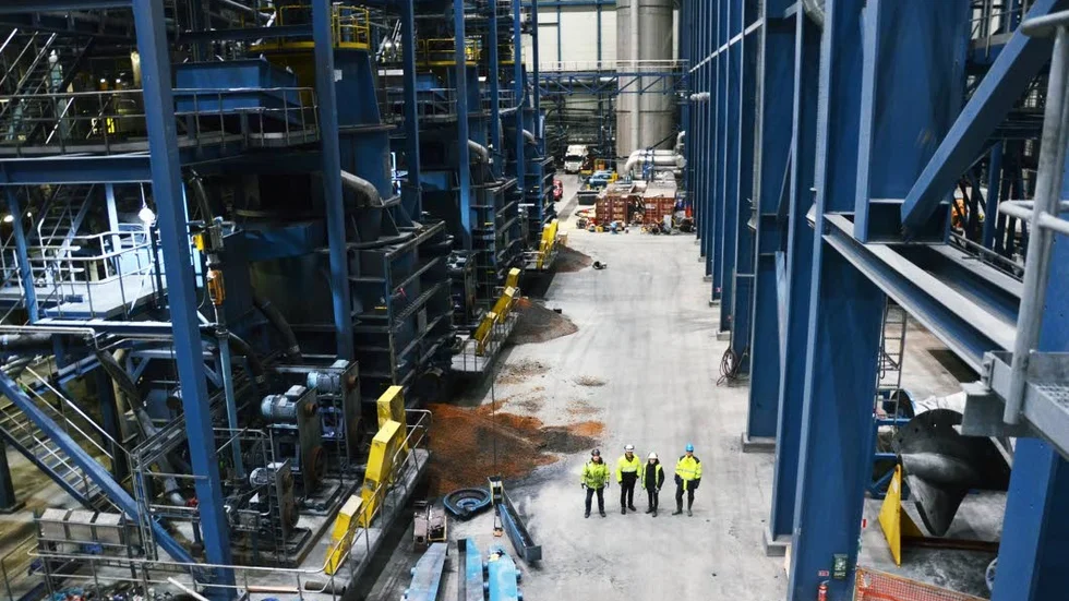 Tapuligruvan Kaunis Iron, anrikningsverket.