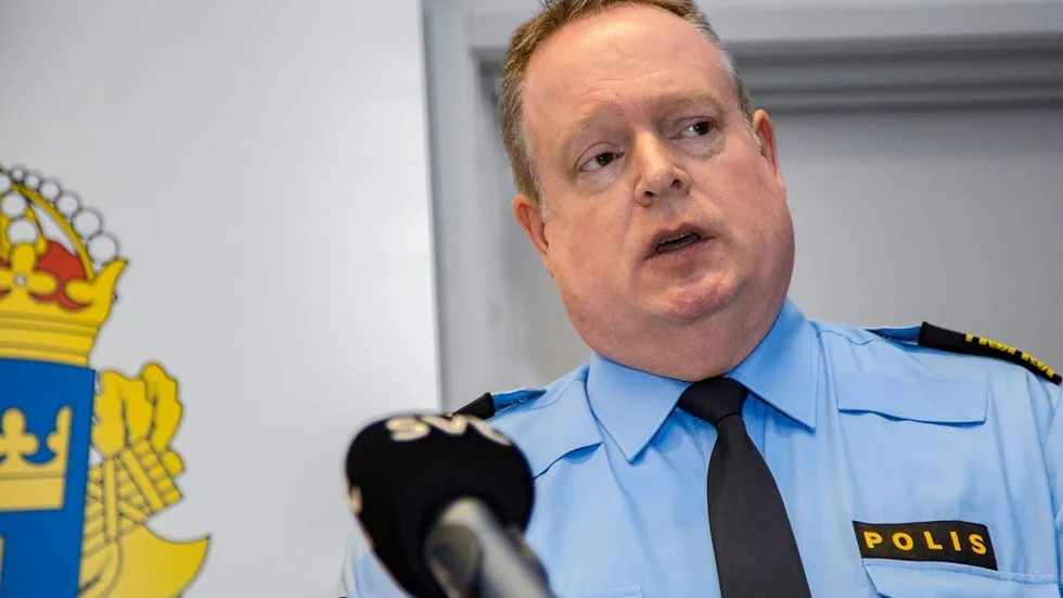 Polisområdeschefen i Uppsala Pär Halldén.