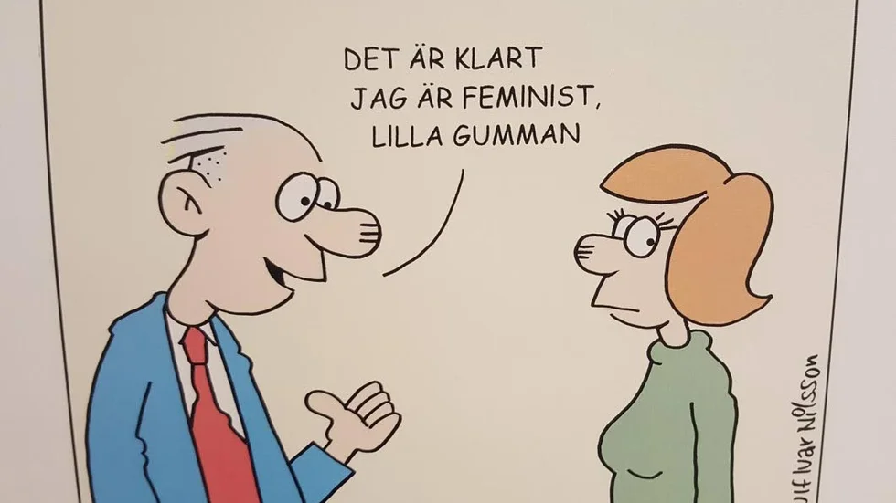 Satirtecknaren Ulf Ivar Nilsson visar upp en del av sina bilder i Tierps kommun den närmaste tiden.