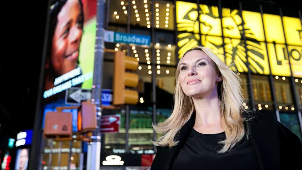 Sanna Nielsen på inspirationsresa i New York, en del av förberedelserna till showen.