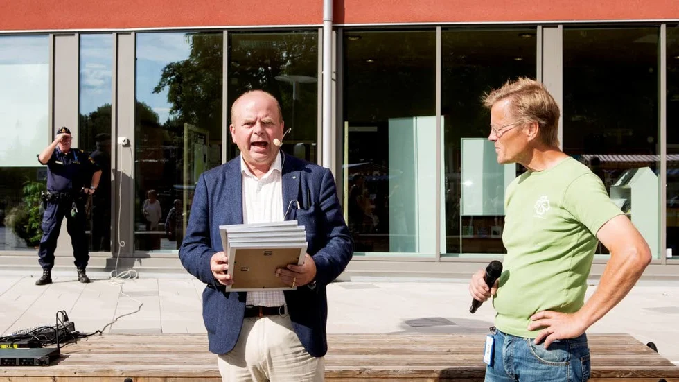 Lokal mat. Landsbygdsminister Eskil Erlandsson talade om vikten av arbeten på landsbygden. Boo Östberg berättade om projektet Köksön.