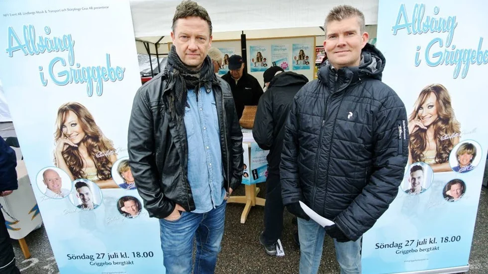 Godispåse. Allsången i Griggebo ska vara som en godispåse för hela familjen, säger Johan J:son Ljung och Martin Lindberg, två av arrangörerna.
