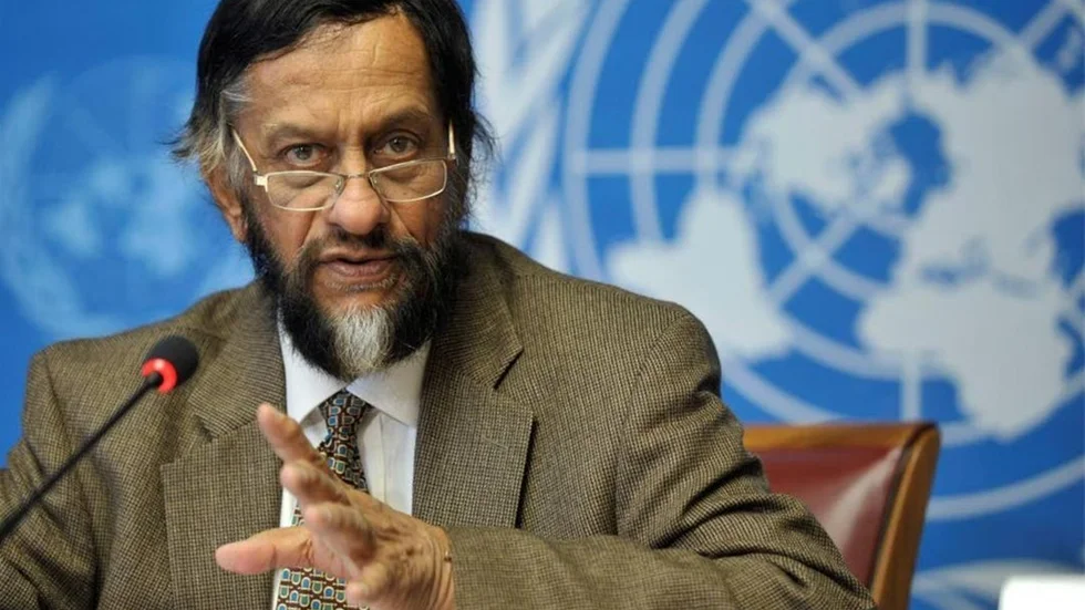 Klimatchef. Rajendra Kumar Pachauri är ordförande i FN:s klimatpanel, IPCC. Han har inte sagt att den globala uppvärmningen har upphört.