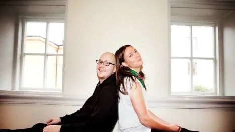 Dag Thelander och Andrea Geurtsen från Teater C.