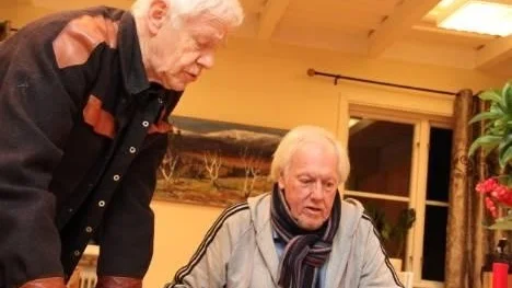 Jan Allan (t v) och Svante Thuresson i Östervåla.
