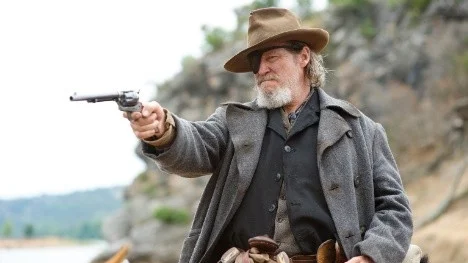 Jeff Bridges spelar Rooster Cogburn True grit.