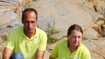 NY BILDTEXT RÄTT
Kamilla Nilsson och Göran Petterson, nya arrandatorer av Sunnanö camping  *** Local Caption *** NÖJDA. Kamilla Nlsson och Göran Pettersson driver Sunnanö camping för första året.