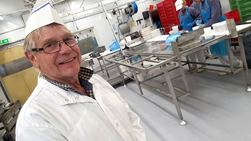 grundaren. Svante Renberg, ägare till Svantes Vilt & Bär, visar runt i lokalerna.