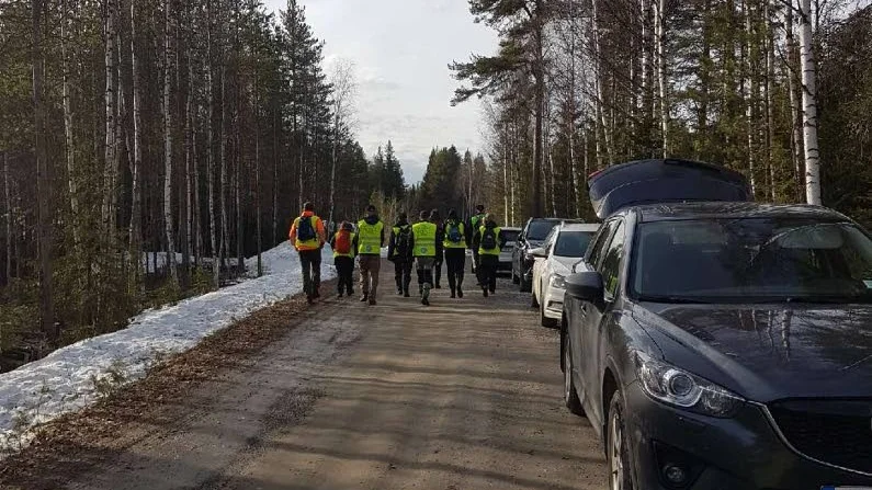 17 personer samlades för att söka efter den försvunne Luleåbon.
