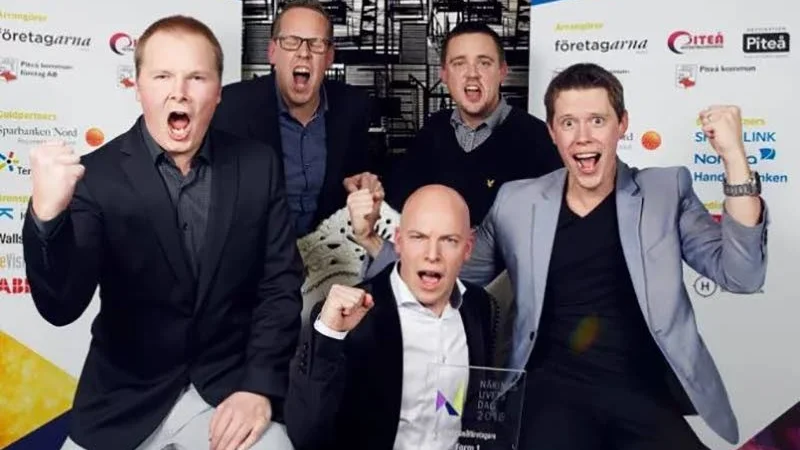 Vinnare. Form1 blev stolta vinnare av året Småföretagare i Piteå 2016.