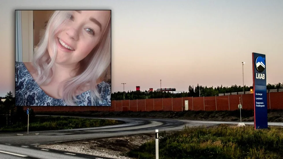 21-åriga Julia Markström omkom av sina skador efter den tragiska fallolyckan som inträffade i fredags på LKAB:s område i Svappavaara. OBS! Bilden är ett montage.