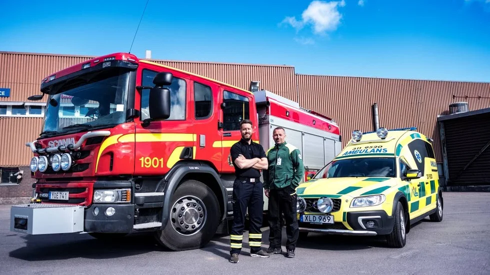 Ambulansen på bilden är Region Norrbottens egen, men LKAB har köpt in en ambulans av regionen som kommer att nyttjas främst i gruvan men som kan vara till hjälp även utanför gruvområdet om nöden kräver det.