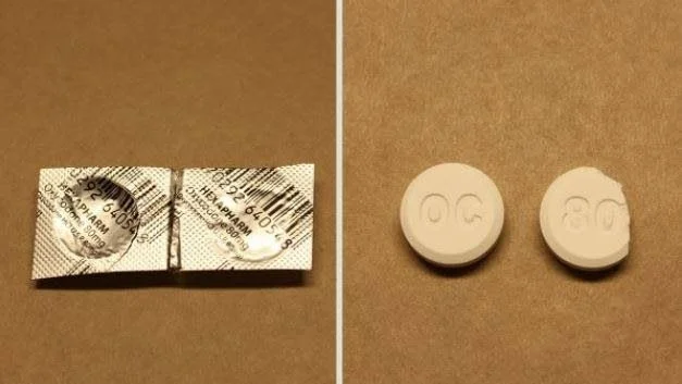 Det aktuella läkemedlet har sålts förpackat i tablettkartor  under namnet Hexapharm Oxycodone 80 mg och tabletterna har varit märkta OC 80.