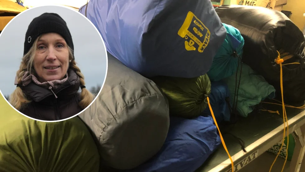 Marina Karlsson uppmanar människor att bidra med förnödenheter. "Vi fortsätter samla in så länge det behövs", säger hon.
