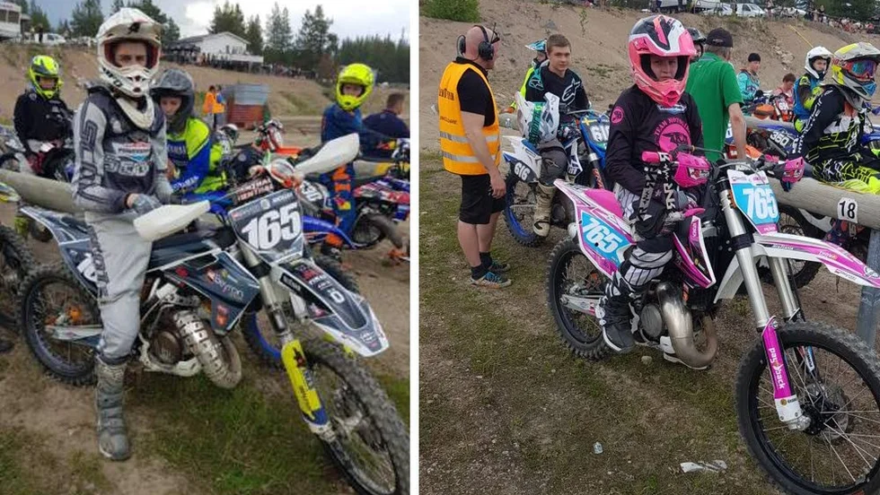 Niklas Skott Fant och Samantha Skott Fant från Tierp kör helgens Gotland Grand National.