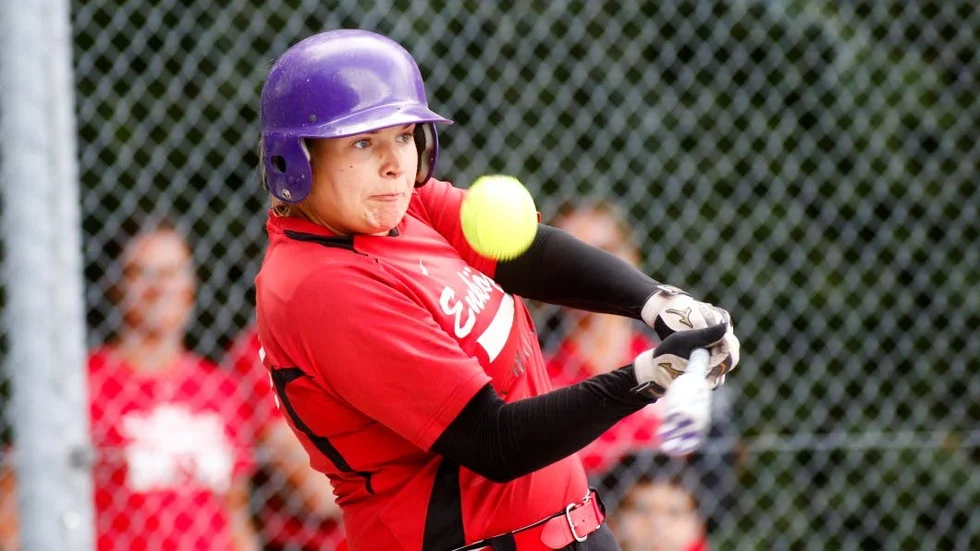 STABIL. Amanda Wallén visade upp bra slag och pitch under matcherna mot Karlslund.