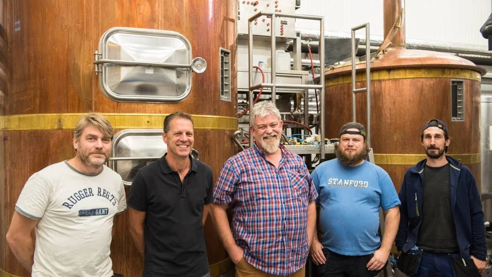 Delägare. Fem av Uppsala brygghus delägare. Stefan Öström, Anders Jönsson, Conor Freeney, Maarten Vanwildemeersch och Nicklas Pihl.