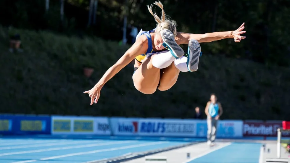 Nytt rekord. Malin Marmbrandt hoppade 6,52 i Spanien.