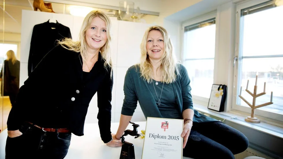 Växtvärk. Lottis Sparrman och Anna Eklund, Happydress, gläds över att vara Uppsala läns snabbast växande företag.