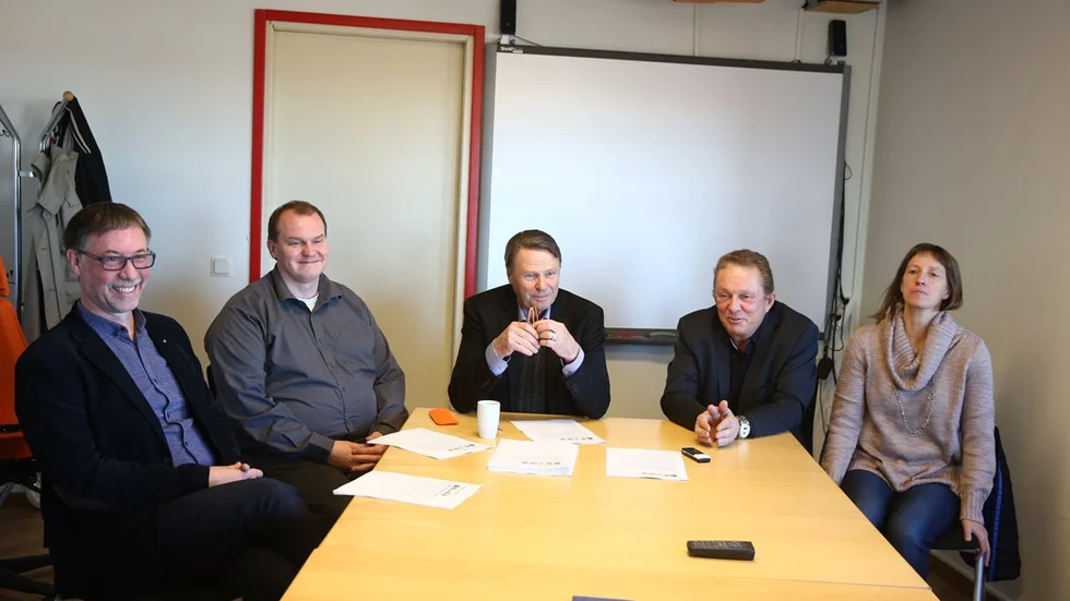 Kvintetten. NSD 16/10; Anders Pettersson (KD), Hendrik Andersson (FP, Inge Andersson (S), Kenneth Backgård (NS) och Catarina Ask (MP). Samarbetet går under namnet Koalition Boden.