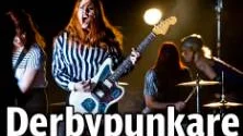 Musikvideoinspelning av Tiger Bell med LuleÃ¥ Roller Derby