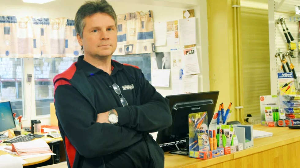 SPÄNNANDE. Lars Persson har arbetat i ett år med vetskap att han ska ta över byggvaruhuset.