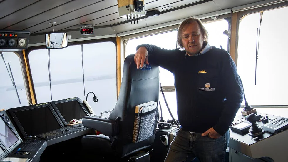 STORT INTRESSE. Kapten Mikael Sandström räknar med att omkring 5 000 personer kommer för att se isbrytarna i helgen. ”Vi märker att intresset är stort”, ­säger han.