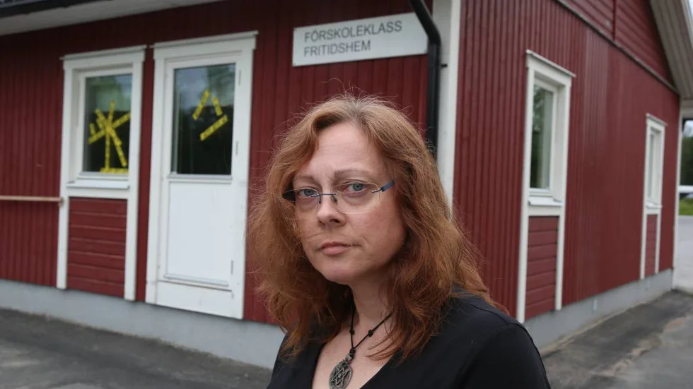 Rektor för fritidshemmet, Tina Mörtberg.