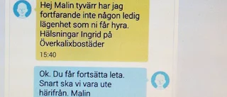 Nära att bli hemlösa
