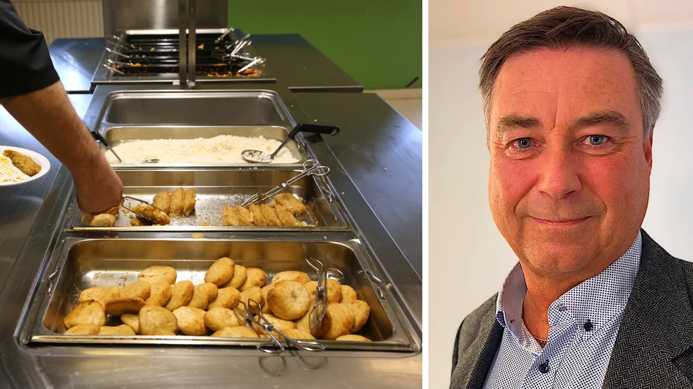 Magnus Johansson, ordförande i utbildnings- och arbetsmarknadsnämnden, är glad över att kunna erbjuda Enköpings pensionärer att äta skolmat.