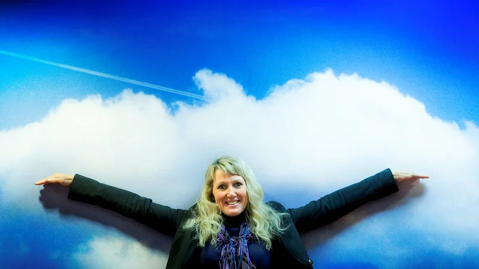 LYFTER. Ann Christine Viklund, flygstationschef på Luleå Airport, som ökar antalet årspåassagerare för femte året i rad.