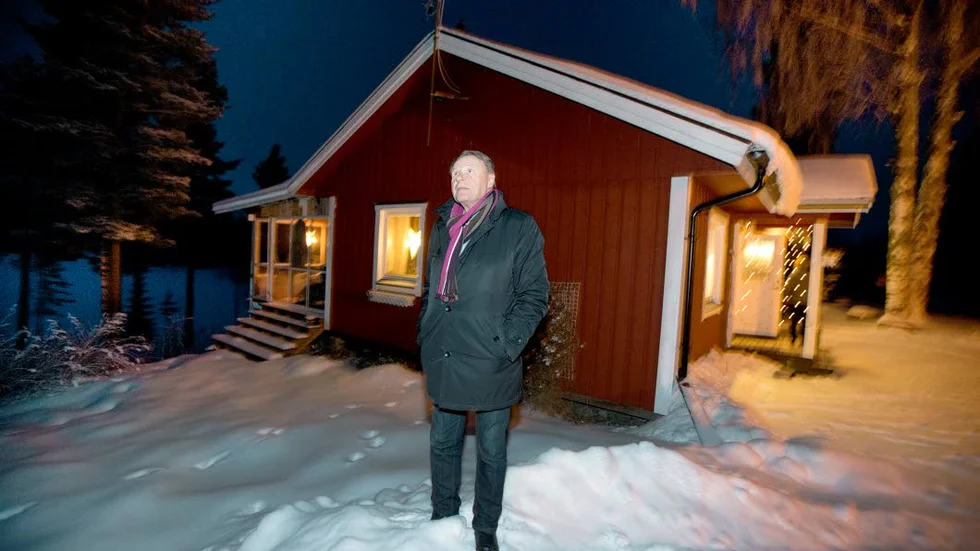 FRIDFULLT. Inge Andersson bor vid i Råne älvdal med utblick mot Snöberget i horisonten. "Här är det i sanning fridfullt."