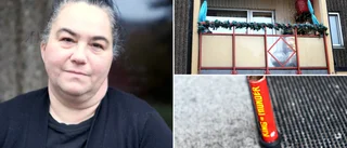 Lotta vaknade av en hög smäll – kom ut till rökfylld balkong • ”Personer som gör sånt här har ju inga spärrar”