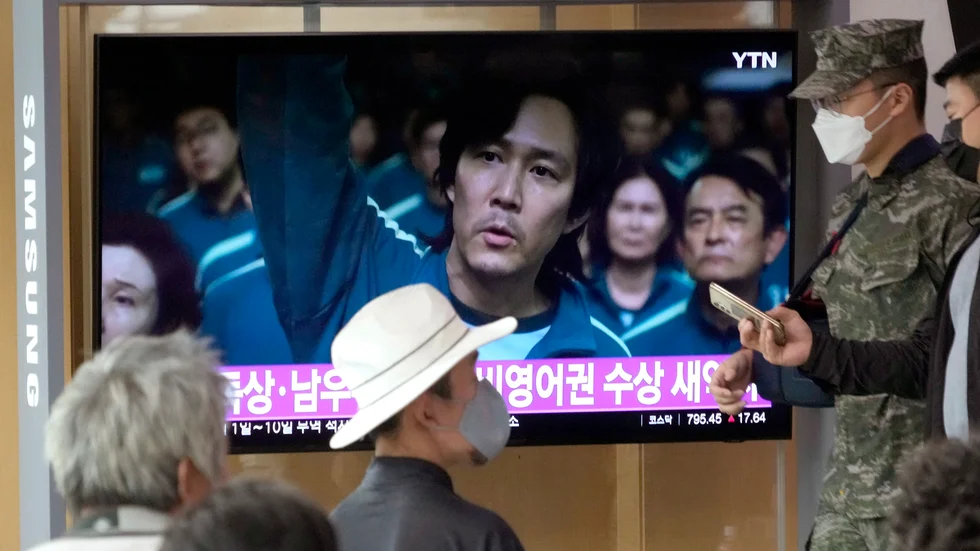 Skådespelaren Lee Jung-Jae i "Squid game" har fått medalj. Arkivbild.