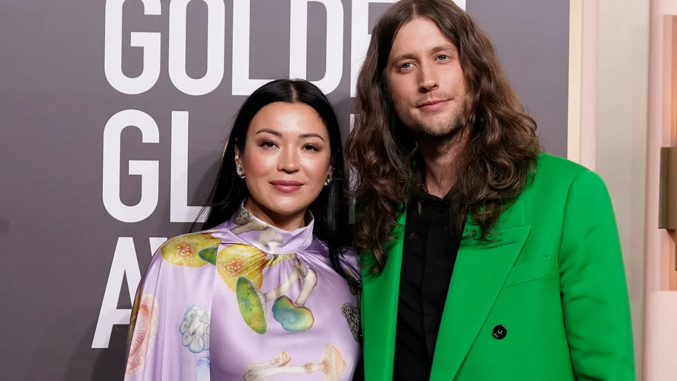 Ludwig Göransson tillsammans med sin fru Serena, som är violinist, på Golden Globe-galan nyligen. 