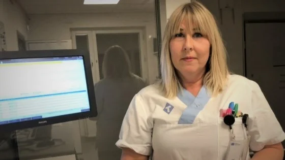 Sjuksköterskan Sari Silvola fick hyruppdrag på medicinkliniken i Skellefteå.