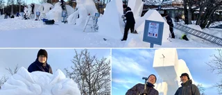 De reste från Taiwan till Kiruna • Jobbar i snö för första gången och formar politiskt budskap • "Vi vill inte ha krig"