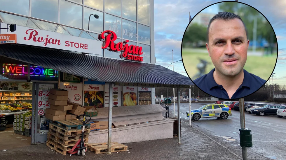 Goran Raundusi äger livsmedelsbutiken Rojan store i Årby. 