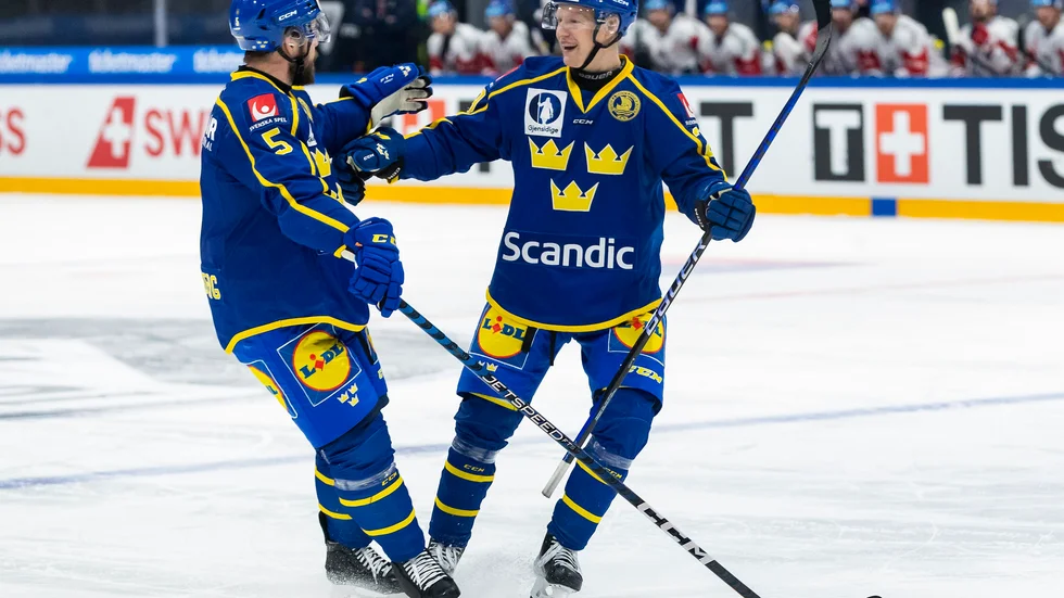 Oscar Fantenberg till vänster.