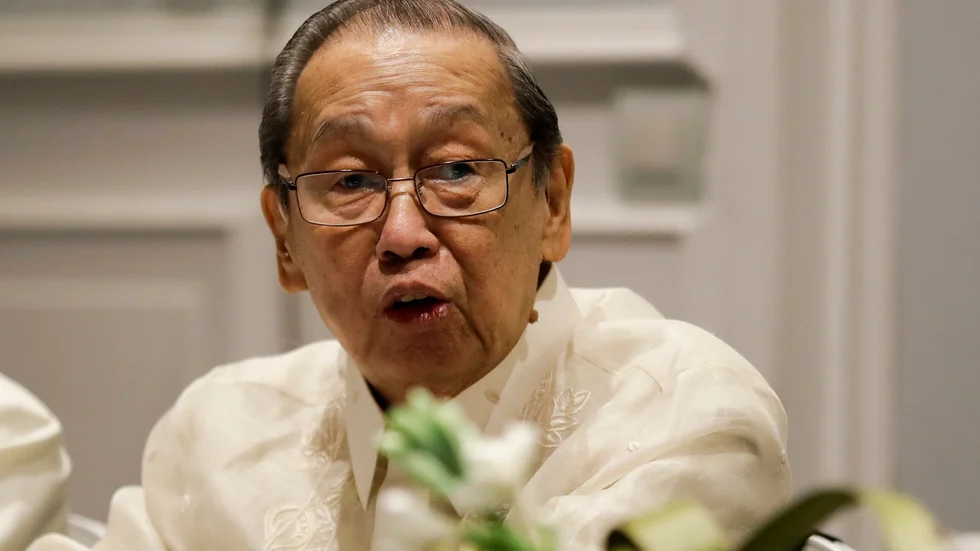 Den filippinske kommunistledaren José Maria Sison har avlidit på sjukhus i Utrecht i Nederländerna. Arkivbild.